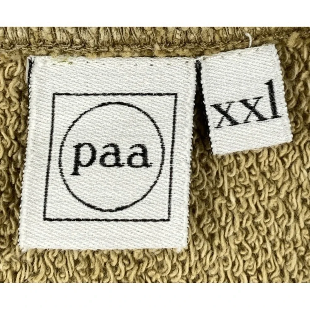 PAA Crewneck Sweatshirt Cotton French Terry Beige USA‎ Men's XXL